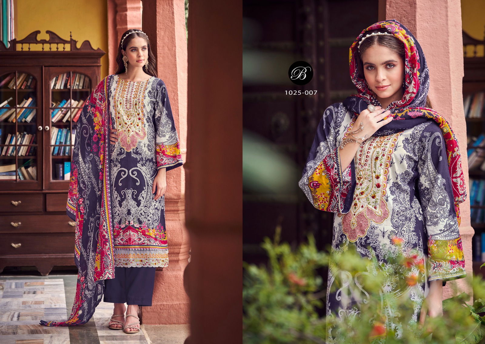 Al Marina 2 By Belliza Pure Cotton Digital Printed Dress Material Wholesale Price